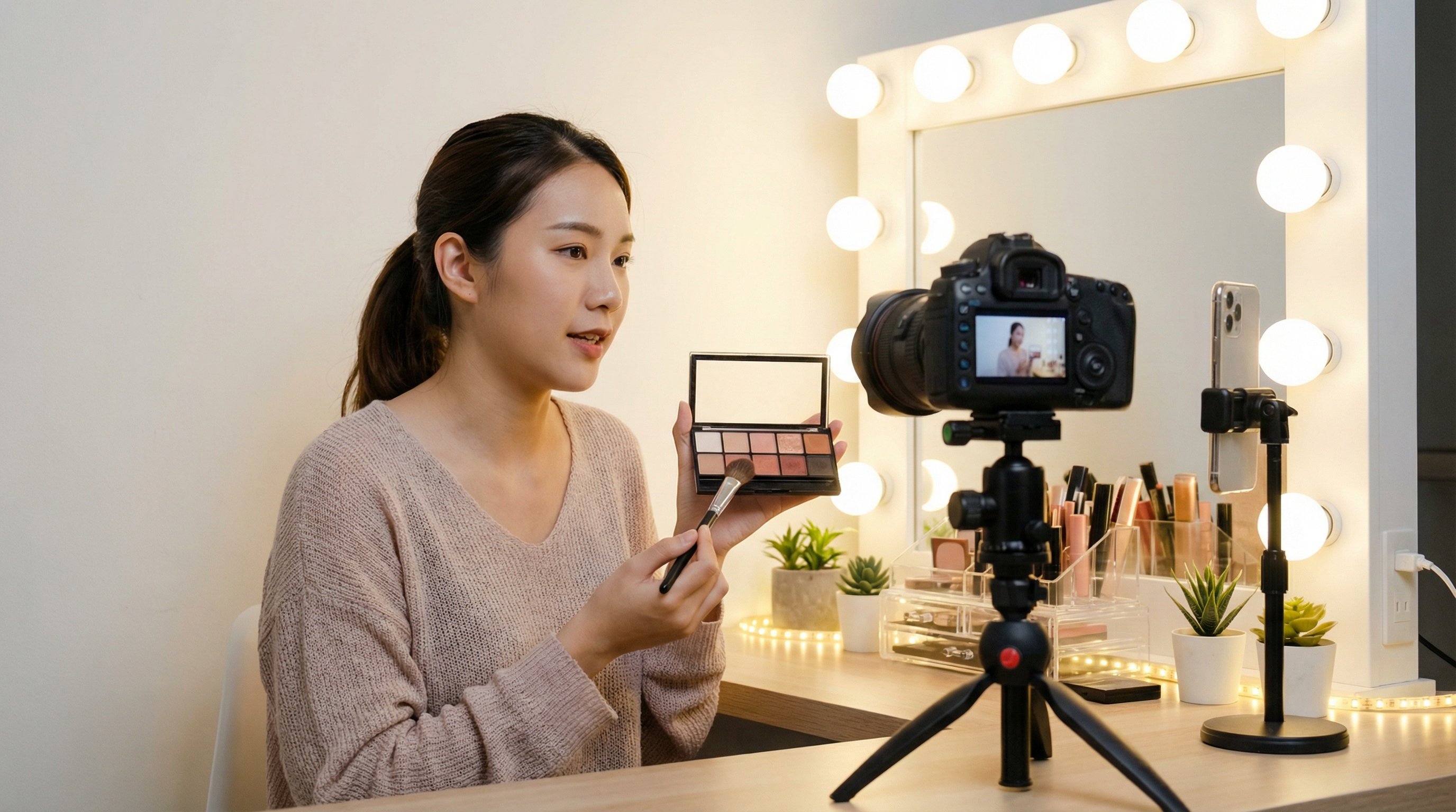 萝莉学生美妆视频教程